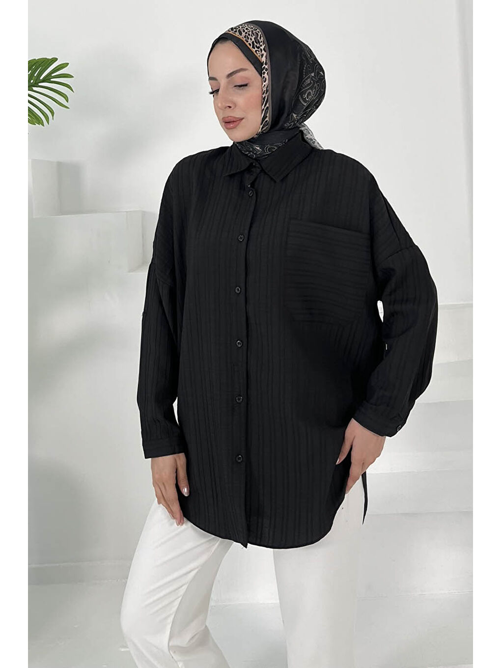 Tek Cepli Tunik Siyah - 27018-1