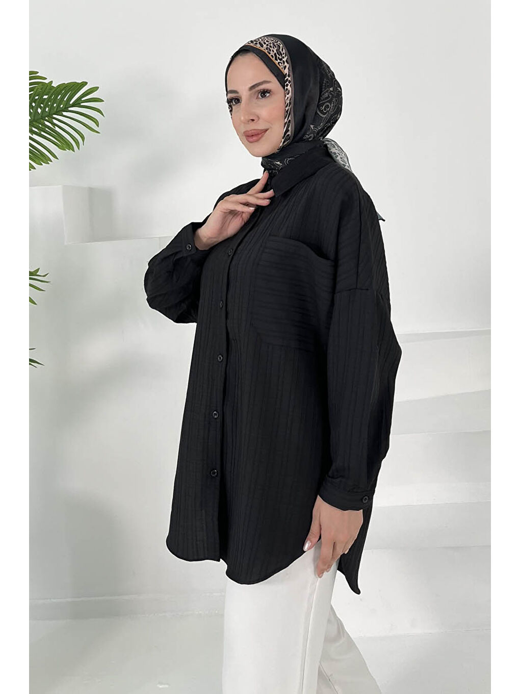 Tek Cepli Tunik Siyah - 27018-3