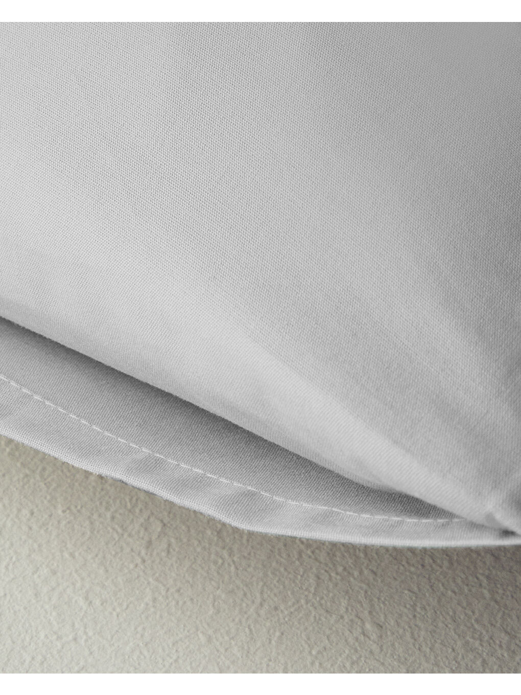 Gri Pure Pamuklu 2'li Yastık Kılıfı 50x70 cm Çakıl Taşı-1