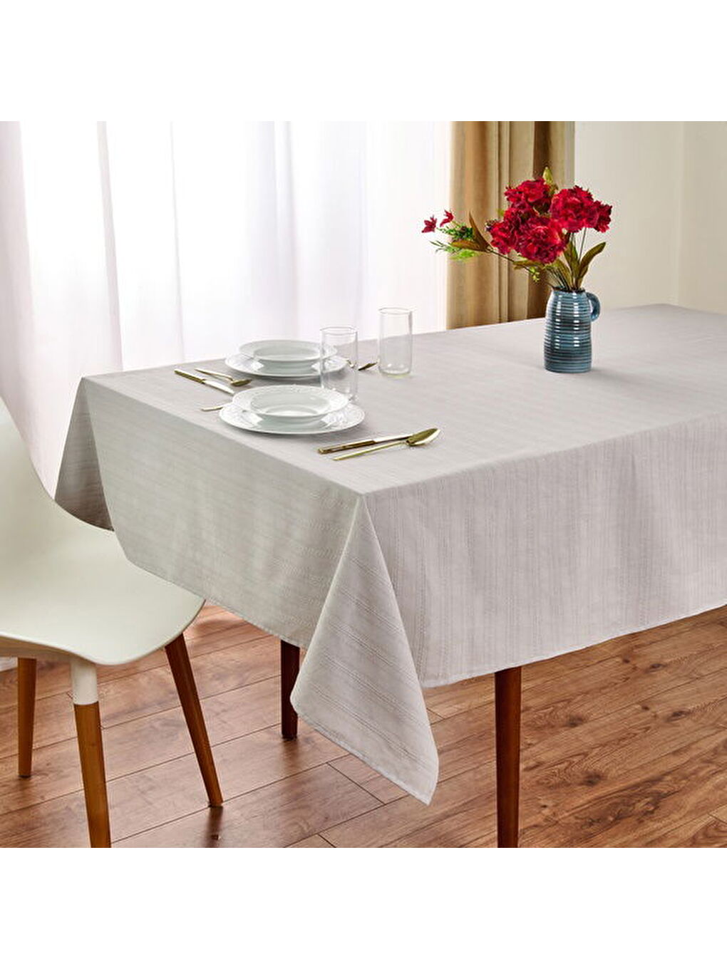 Evidea Soft Breeze Masa Örtüsü - Gri - 140x200 cm