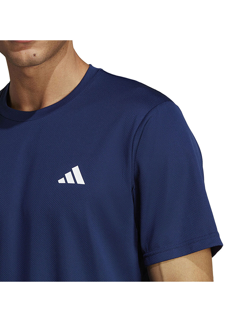 Training Essentials Base Erkek Lacivert Yuvarlak Yaka Tişört-2