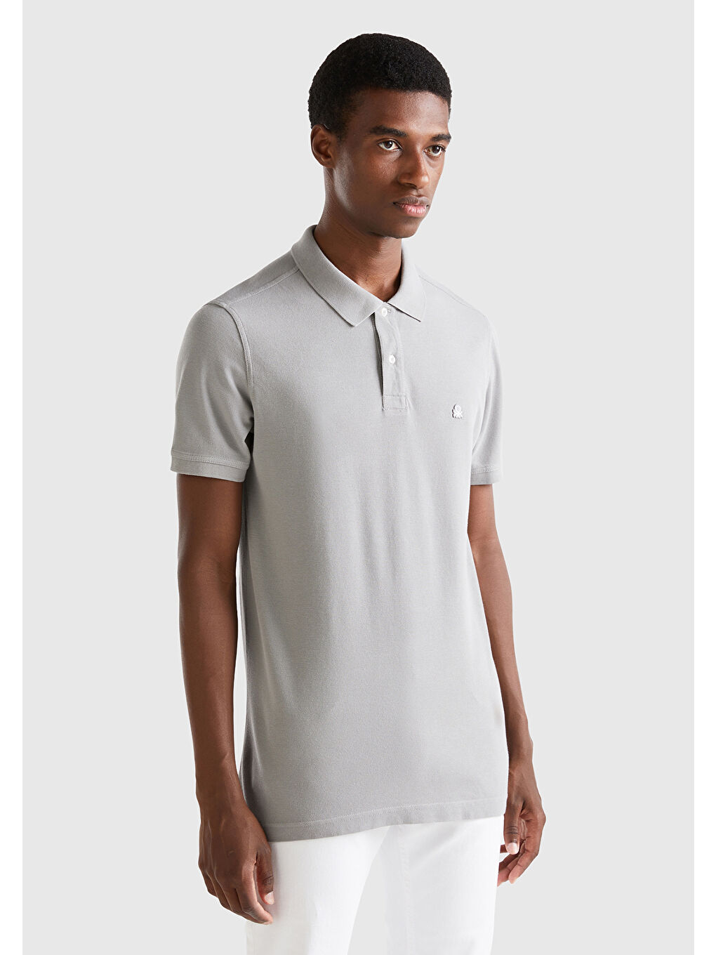 United Colors Of Benetton Erkek Antrasit Regular Fit Kısa Kollu Polo Tshirt - 2