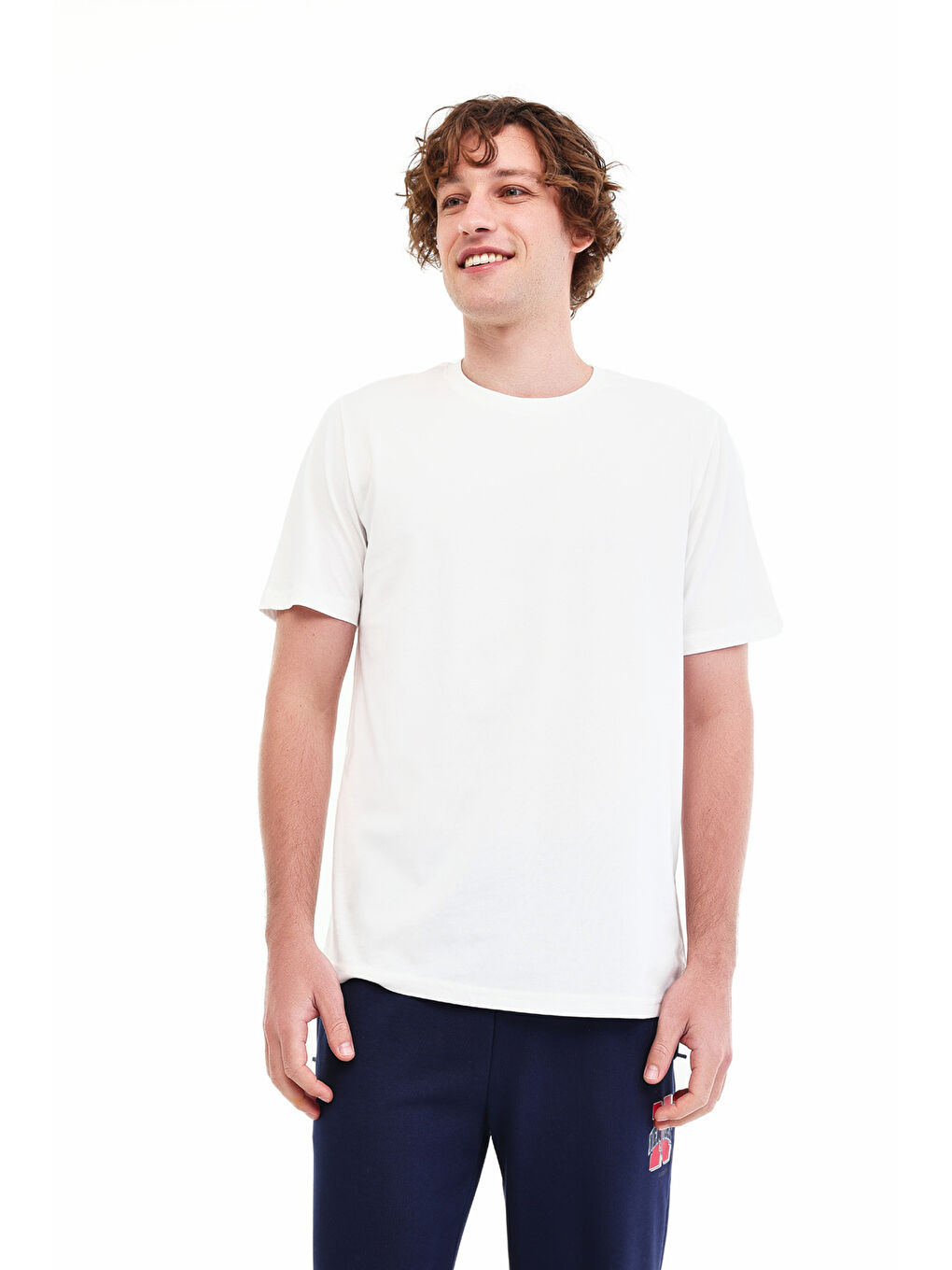 Bej MB PAM C 11SN220 5PR Ekru Erkek Kısa Kol T-Shirt