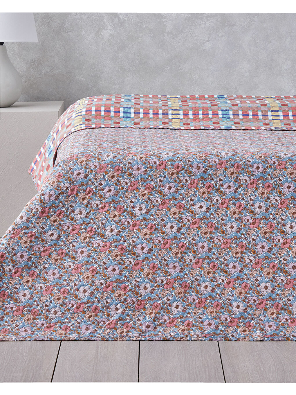 Ruby Blossom Çift Kişilik Çok Amaçlı Örtü 200x220 cm Kırmızı-2