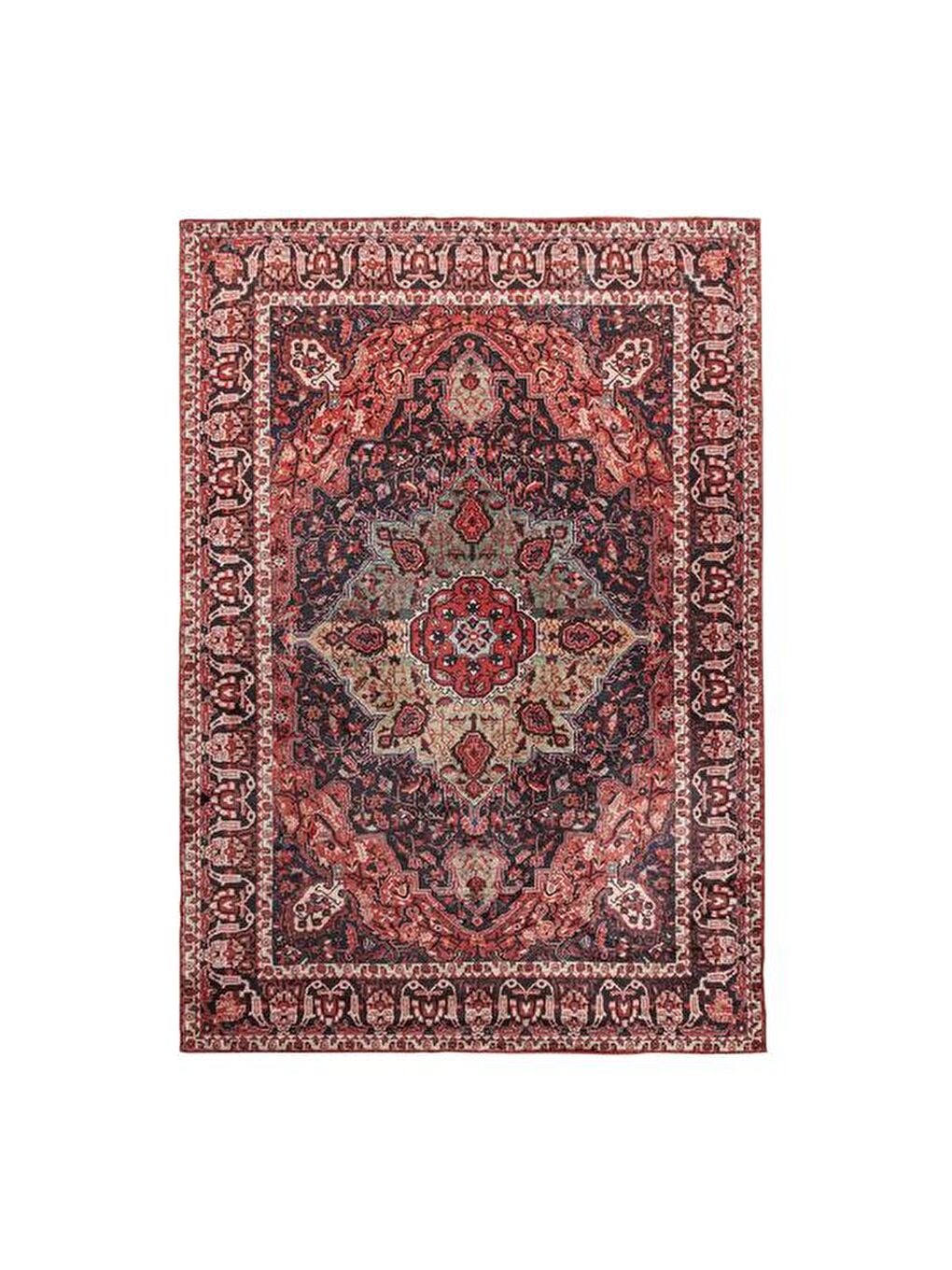 Karışık Soft Manol Makine Halısı - Renkli - 160x230 cm