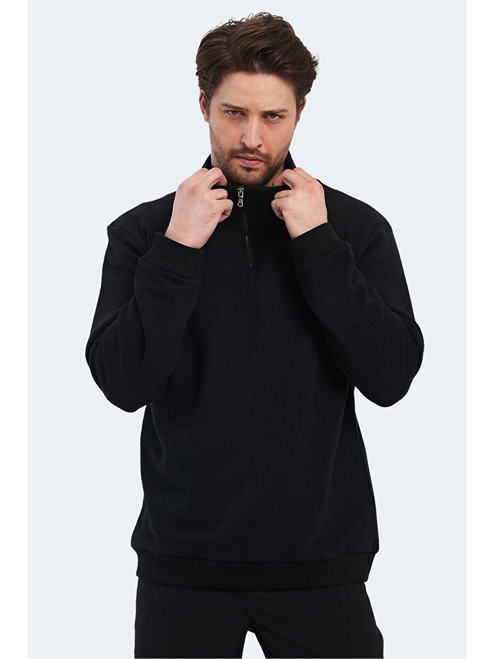 SLAZENGER Siyah KERMAN I Erkek Sweatshirt Siyah - 4