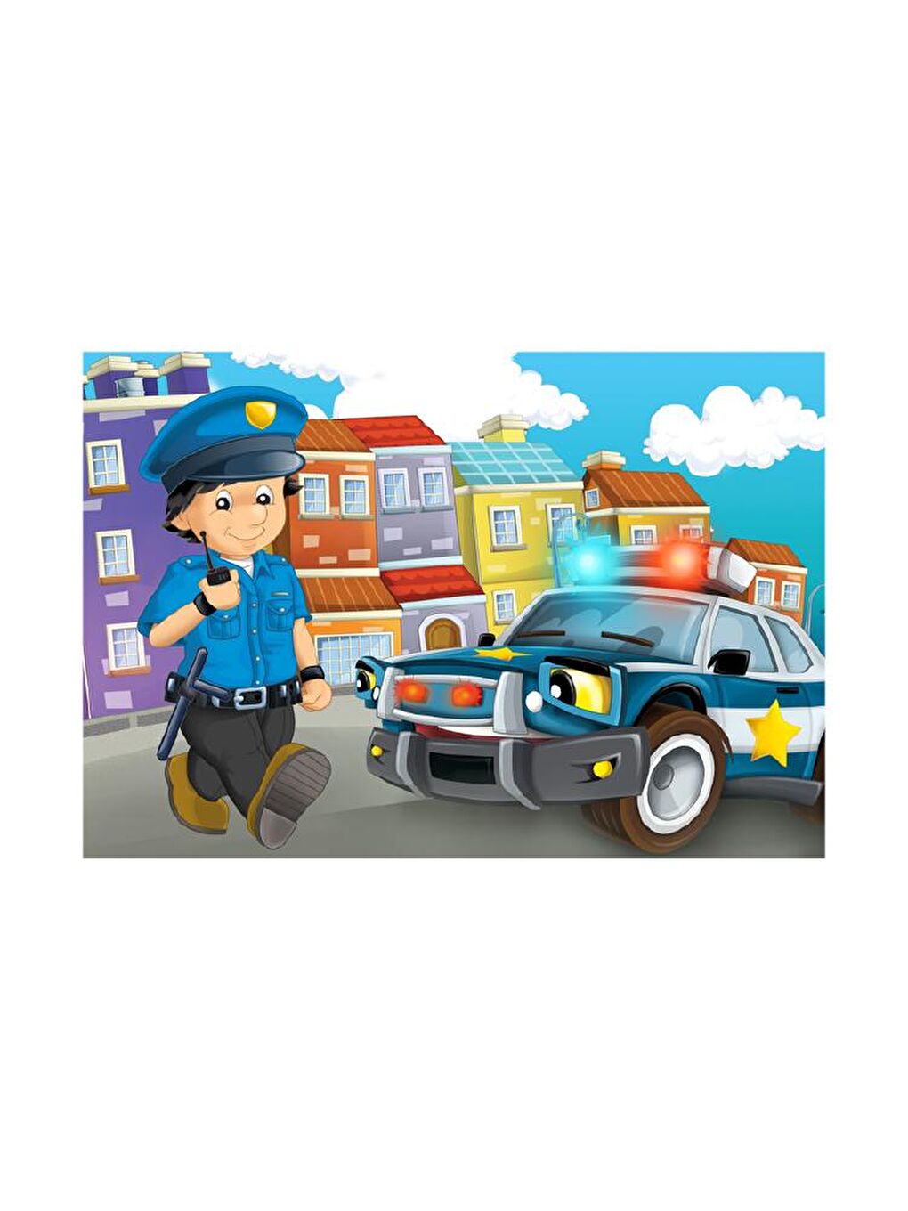 Blue Focus 24 Parça Puzzle - Polis (Police) - 1