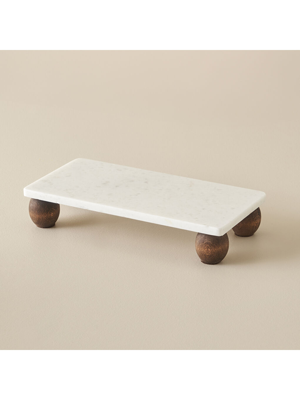 Bej Olmo Mermer Dikdörtgen Sunum Standı Naturel (15x30 cm)