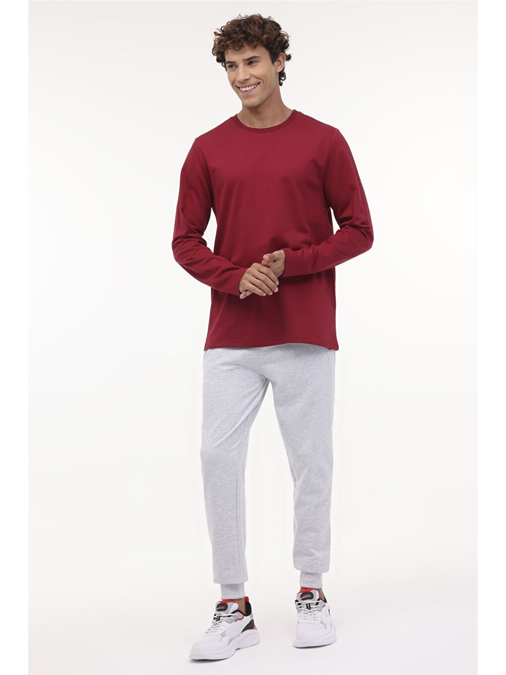 MB SN290 16BTS103 4PR Bordo Erkek Sweatshirt-2
