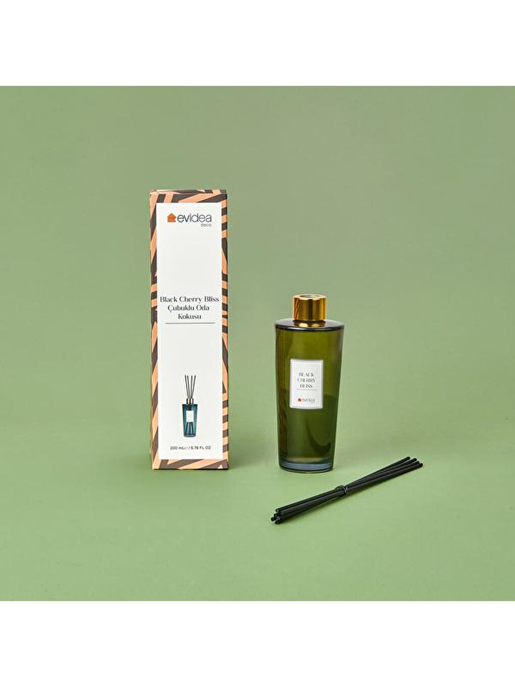 Gri Deco Black Cherry Bliss Çubuklu Oda Kokusu - Füme - 200 ml-1