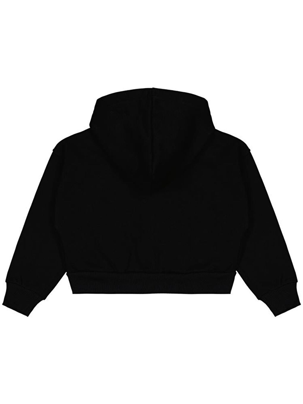 Girls Düz 6-9 Yaş Hırka - Siyah 8-9 Yaş-1