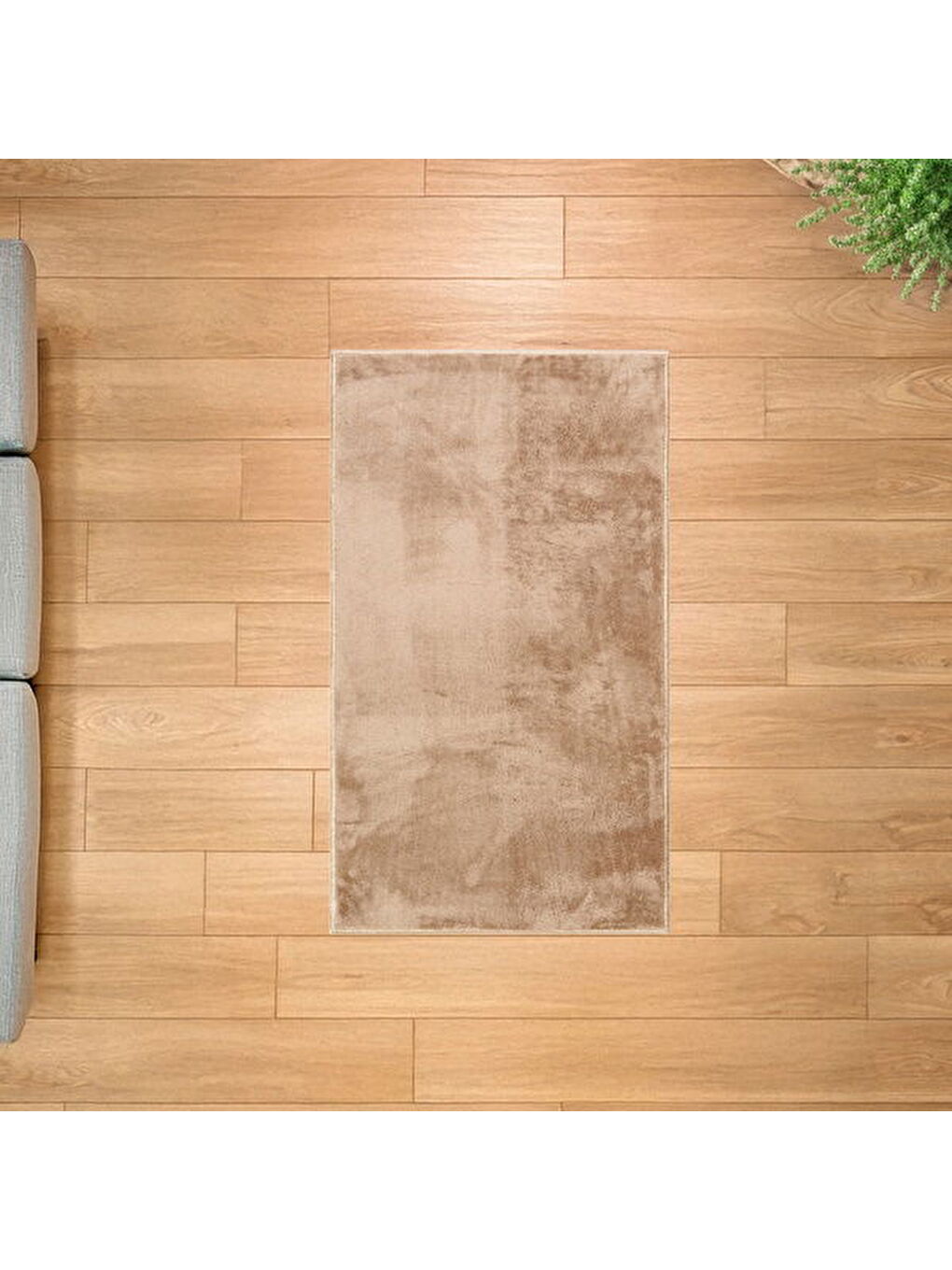 Bej Soft Simirna Post Halı - Vizon - 80x140 cm