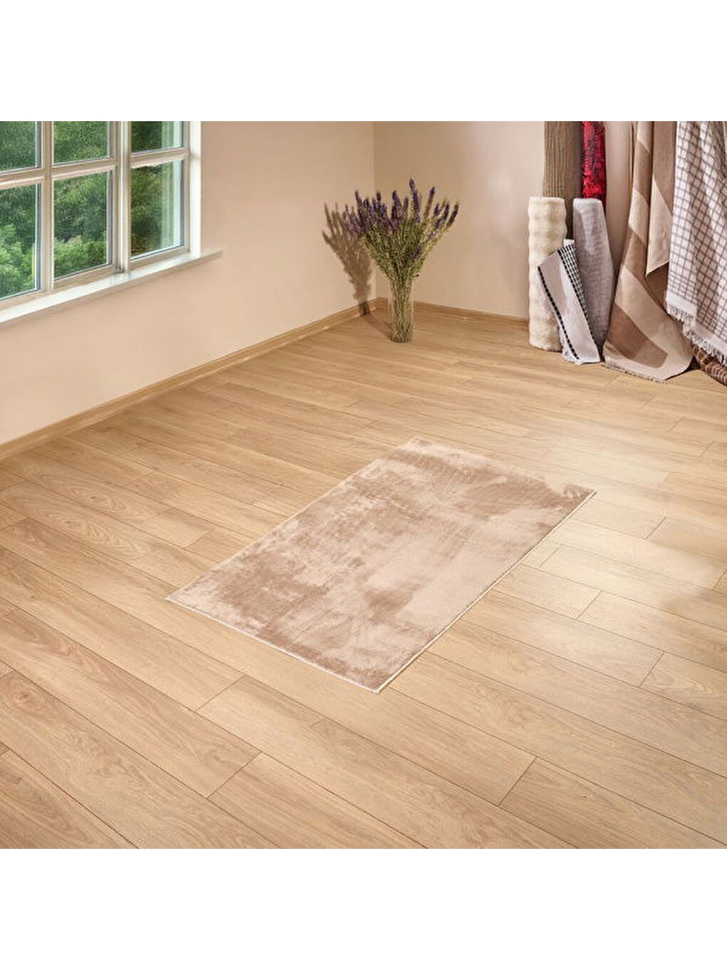 Bej Soft Simirna Post Halı - Vizon - 80x140 cm-1