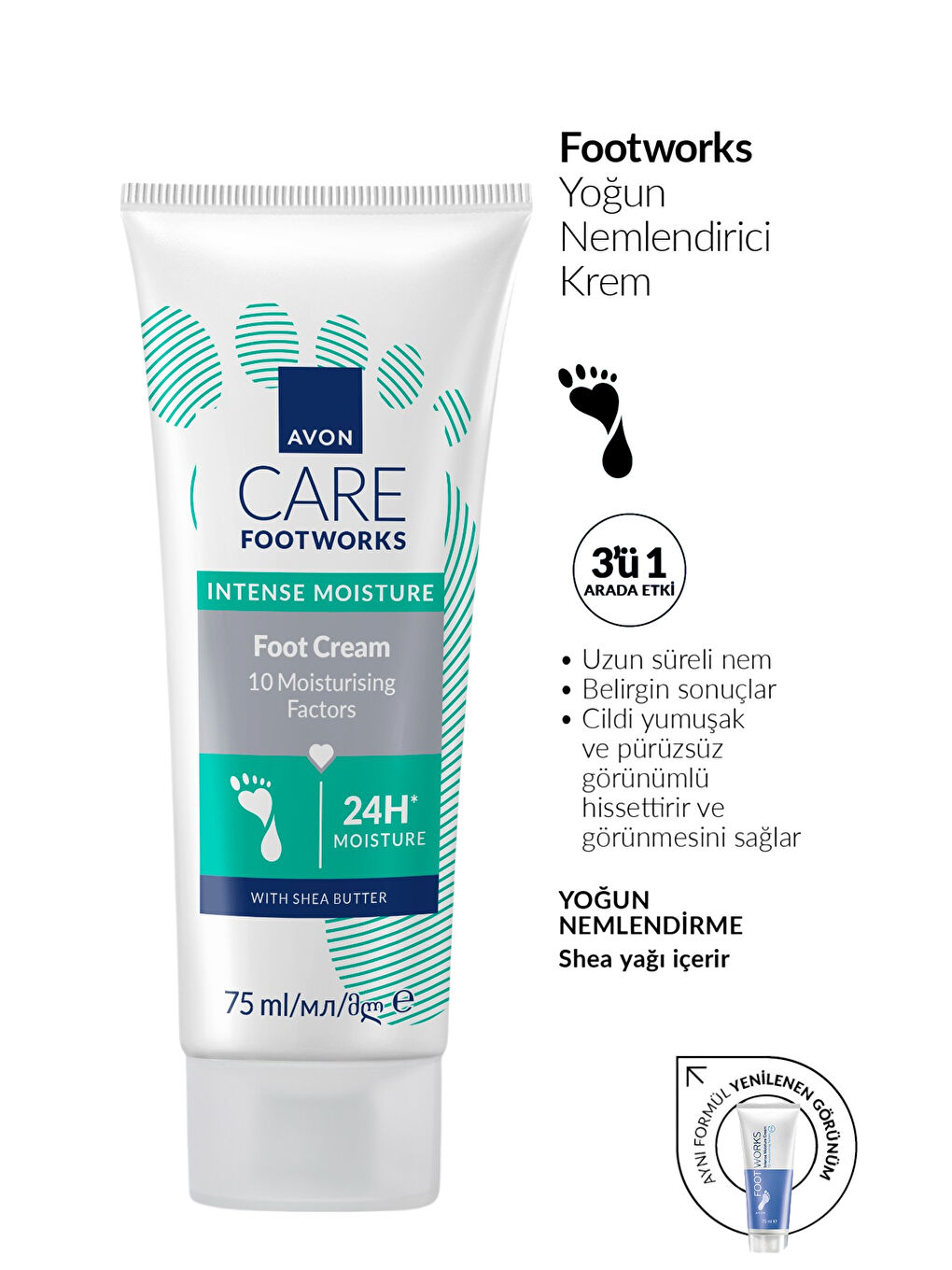 Footworks Yoğun Nemlendirici Ayak Kremi 75ml-1