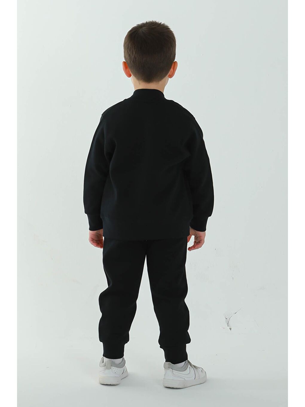 Lacivert Unisex Çocuk Çift Cepli Baskı Detaylı Eşofman Takımı-4