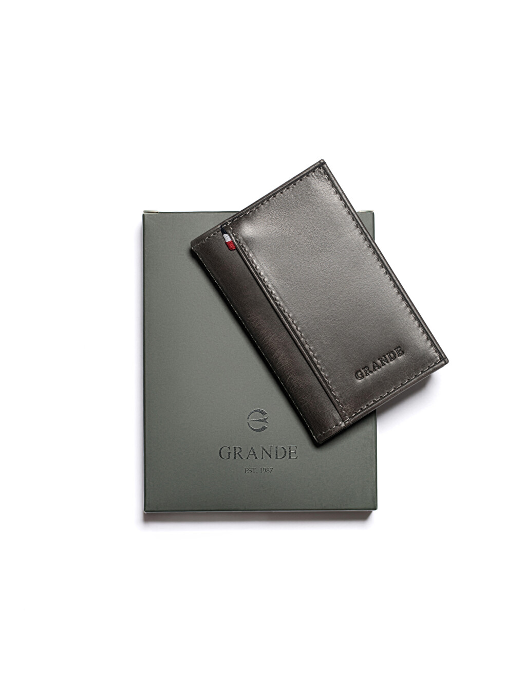 Gri Unisex Cüzdan & Kartlık 825 Deri Cüzdan Kartlık-5