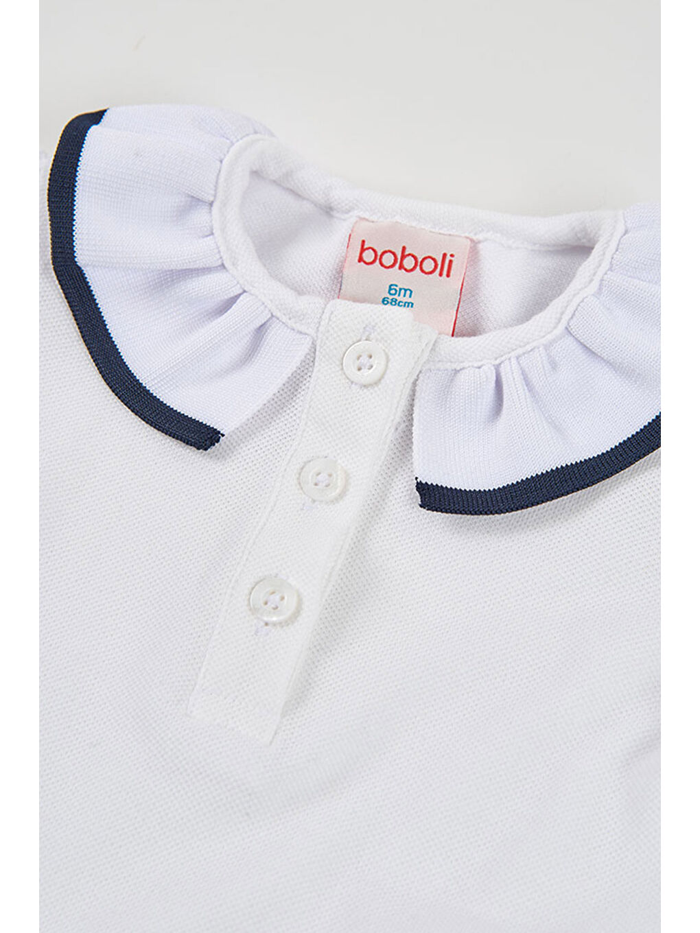 Çizgili Detaylı Elbise 6-24 Ay Lacivert-3