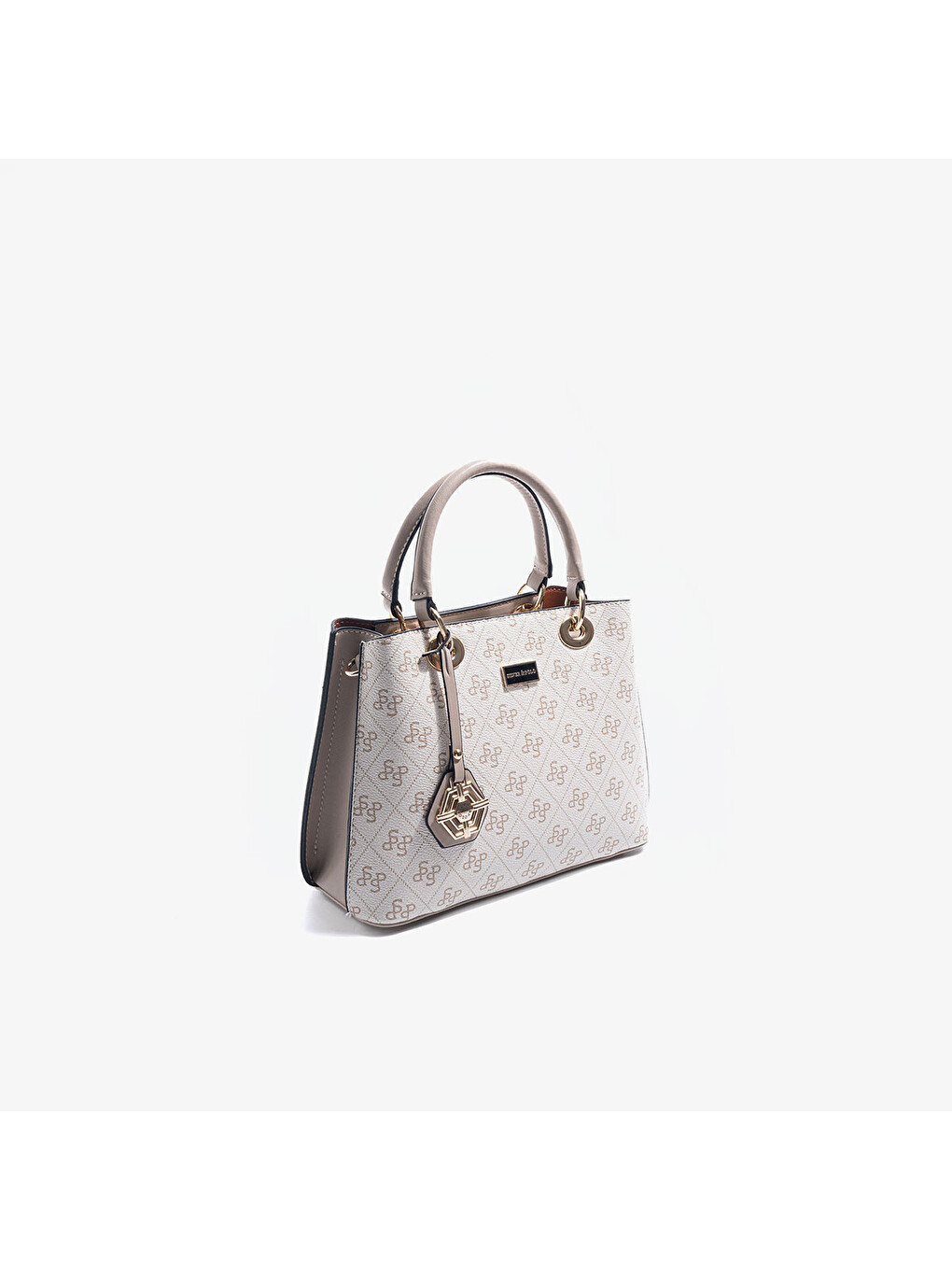 Kahverengi Kadın SP1272-M178 SILVER POLO El Çantası Bej-Kum-1