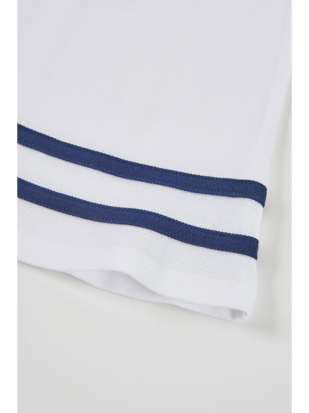 Çizgili Detaylı Elbise 6-24 Ay Lacivert-4