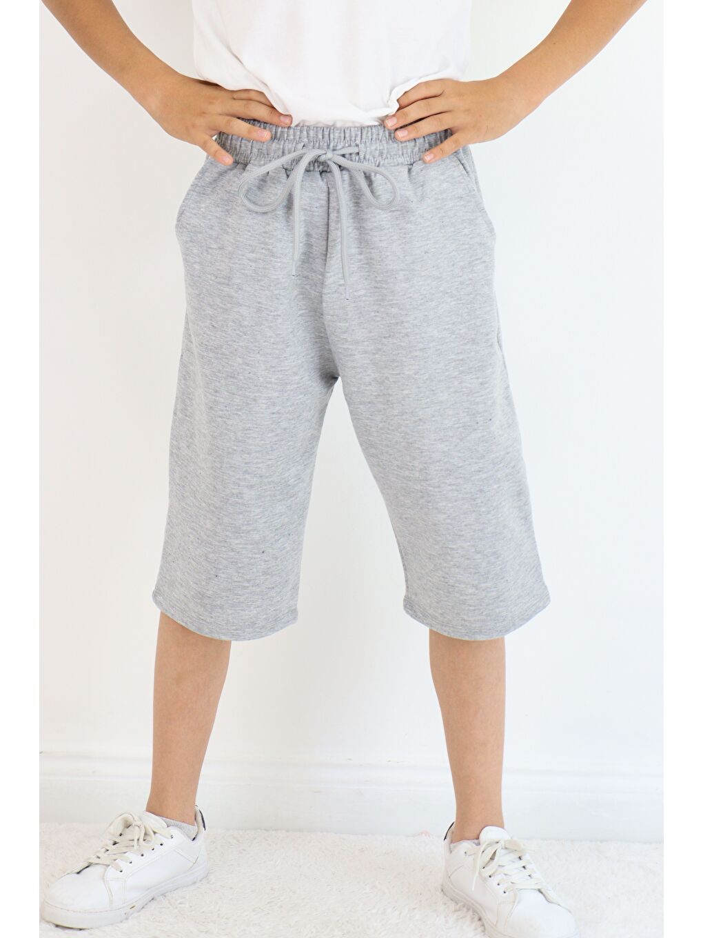 Lacivert Erkek Çocuk Diz Altı Kapri&Bermuda 2' li Paket-5