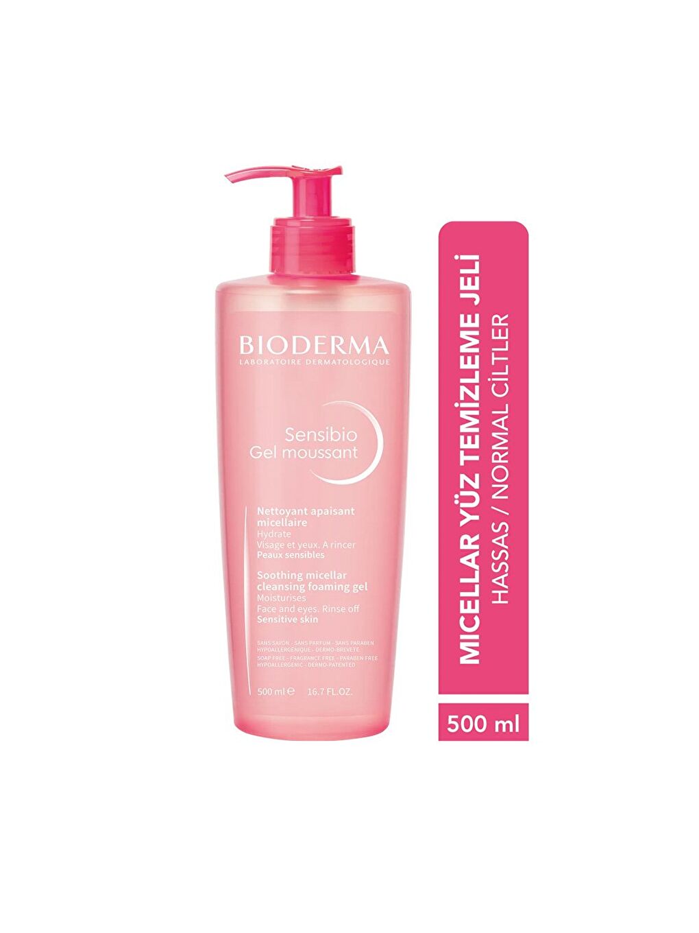 Sensibio Foaming Gel Micellar Yüz Temizleme Jeli 500 ml PUANSIZDIR-1