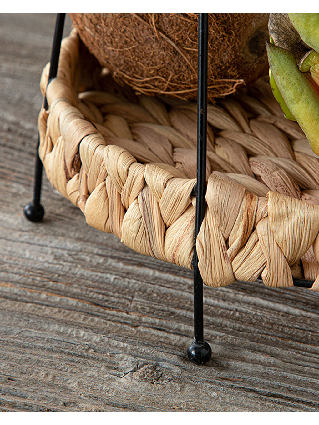 Kahverengi Karen Hasır 2 Katlı Servis Kahve-2