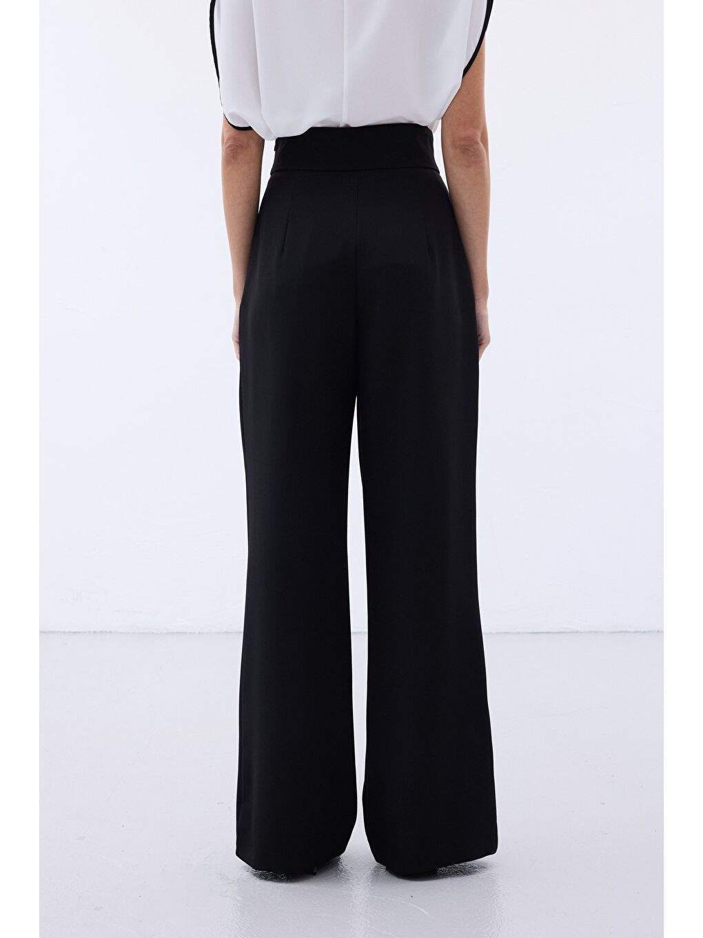 Aksesuarlı Pantolon - Siyah-6