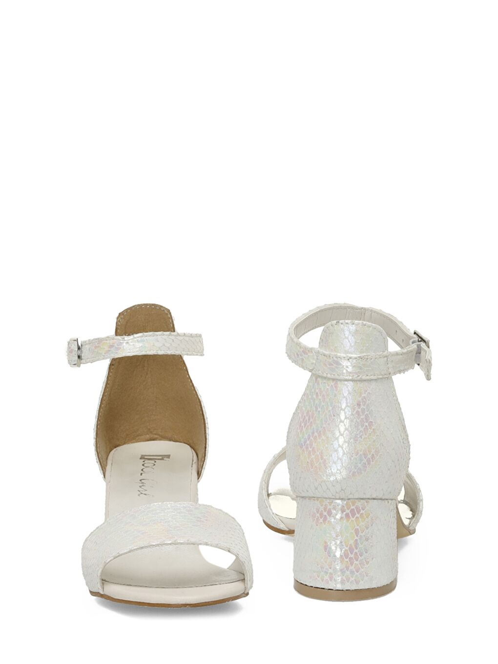 KRISTO F 5FX Beyaz Kız Çocuk Topuklu Ayakkabı-4