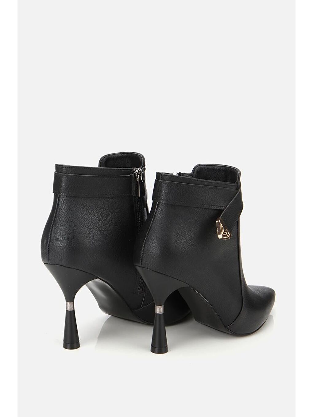 Kadın Siyah İnce Topuklu Bot-3
