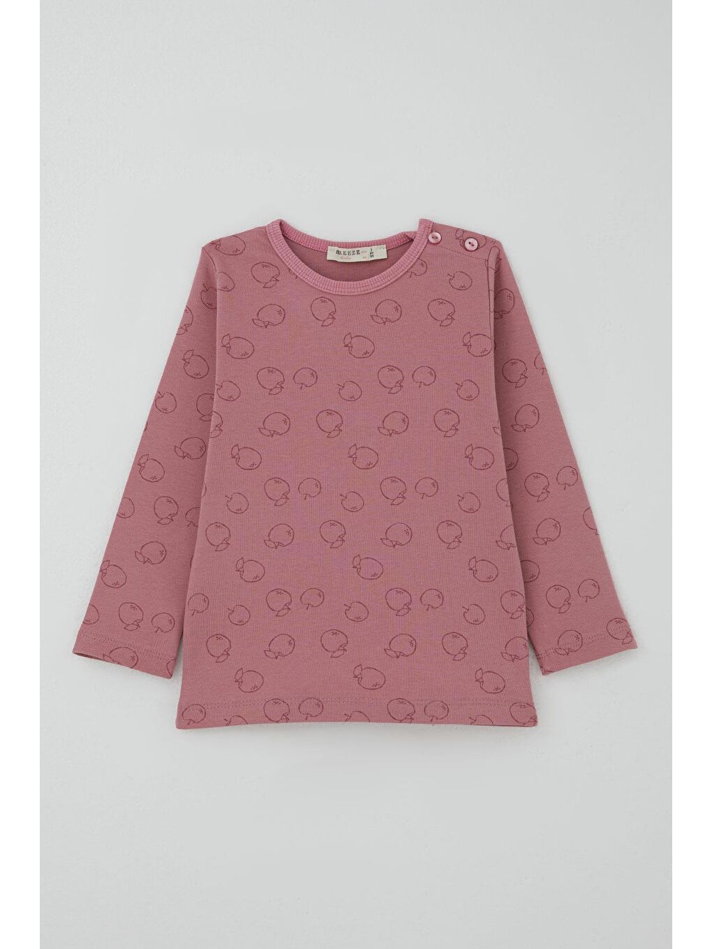 Pembe Kız Bebek Pijama Takımı Tatlı Elmacık Rüyası Gülkurusu (9 Ay-3 Yaş)-1