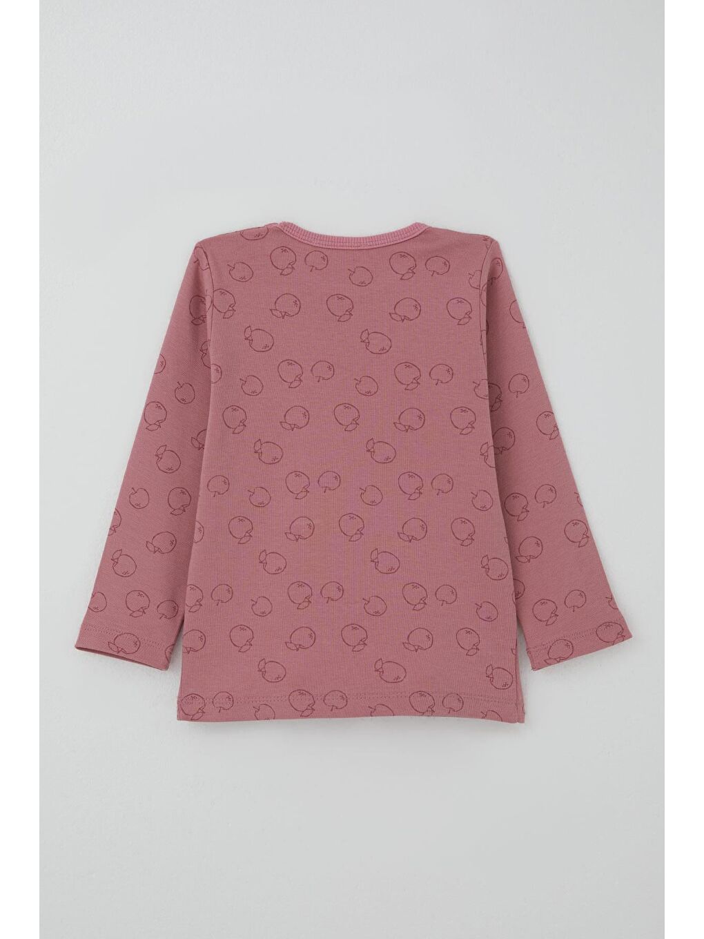 Pembe Kız Bebek Pijama Takımı Tatlı Elmacık Rüyası Gülkurusu (9 Ay-3 Yaş)-3