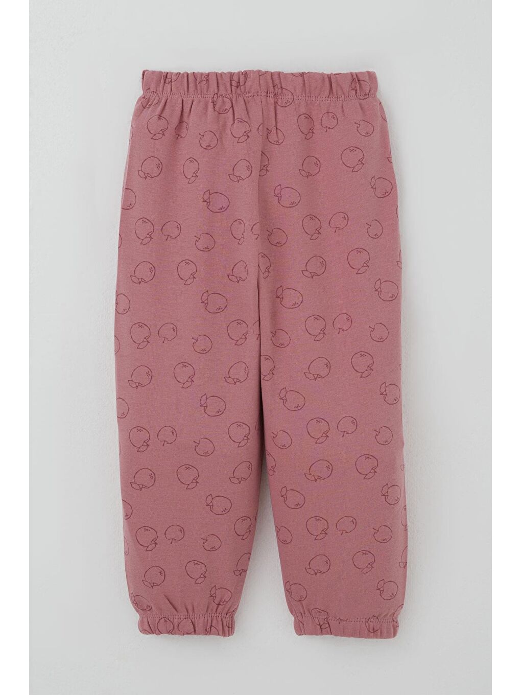 Pembe Kız Bebek Pijama Takımı Tatlı Elmacık Rüyası Gülkurusu (9 Ay-3 Yaş)-4