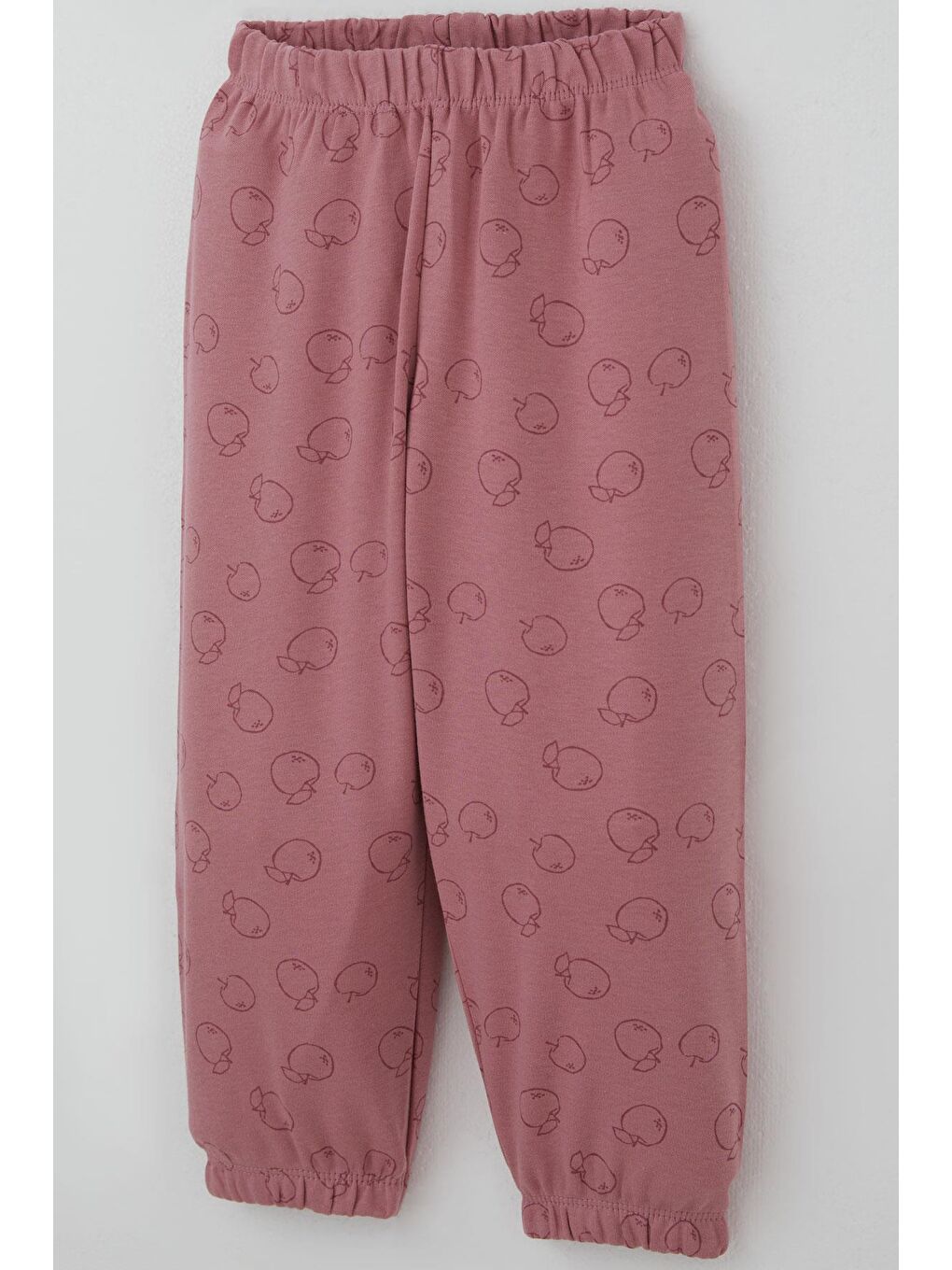 Pembe Kız Bebek Pijama Takımı Tatlı Elmacık Rüyası Gülkurusu (9 Ay-3 Yaş)-6