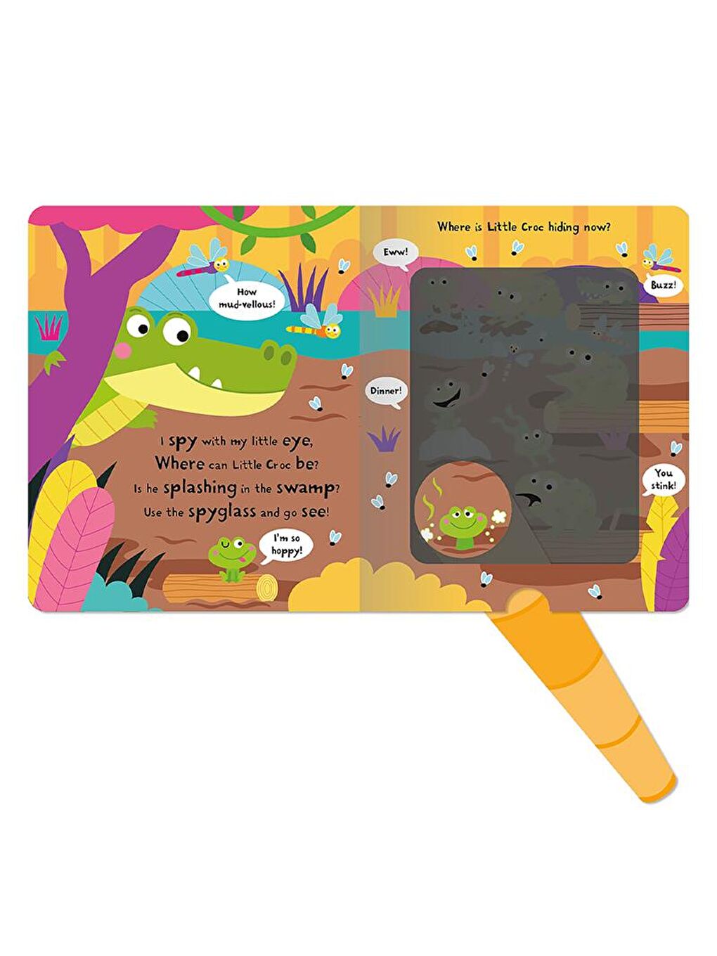 Imagine That Big Croc Little Croc - Magic Spyglass Board Book - 3