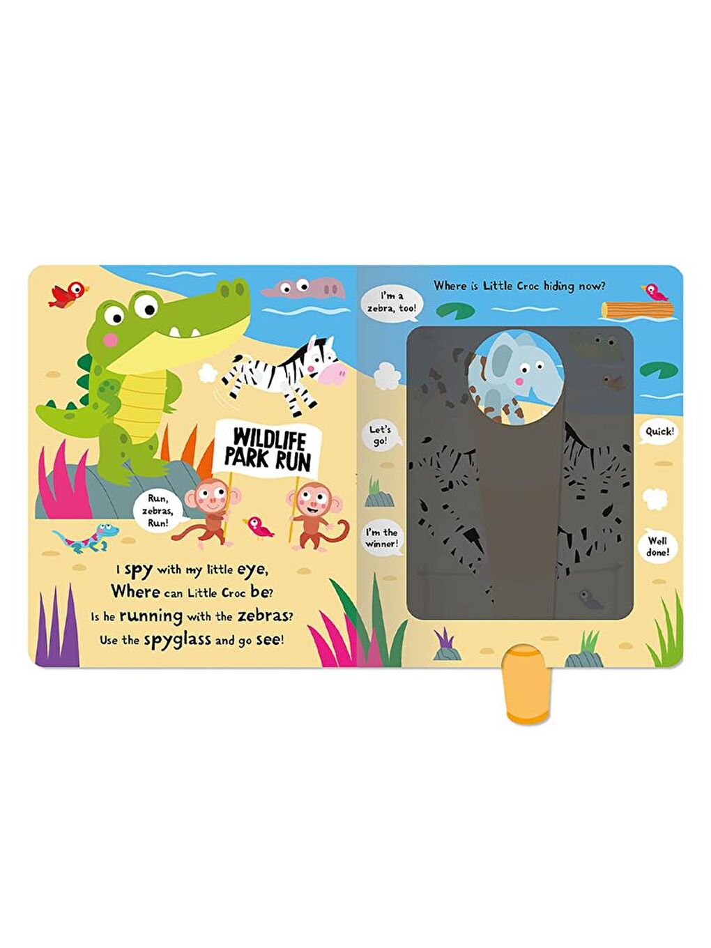 Imagine That Big Croc Little Croc - Magic Spyglass Board Book - 4