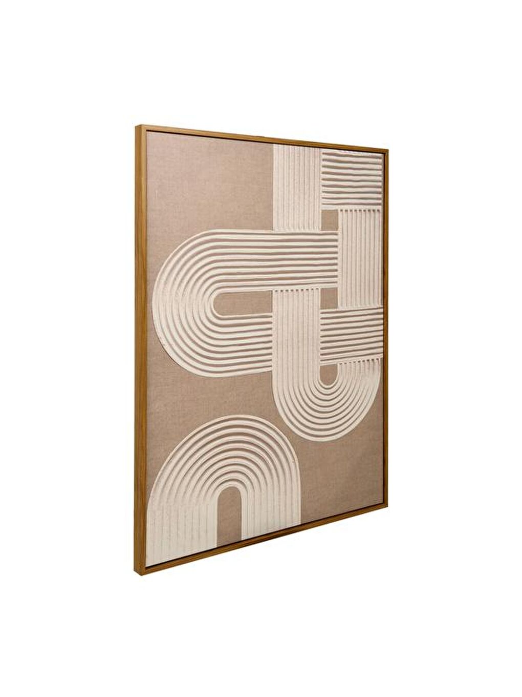 Deco Geometry Tablo - Bej - 75x100 cm-1