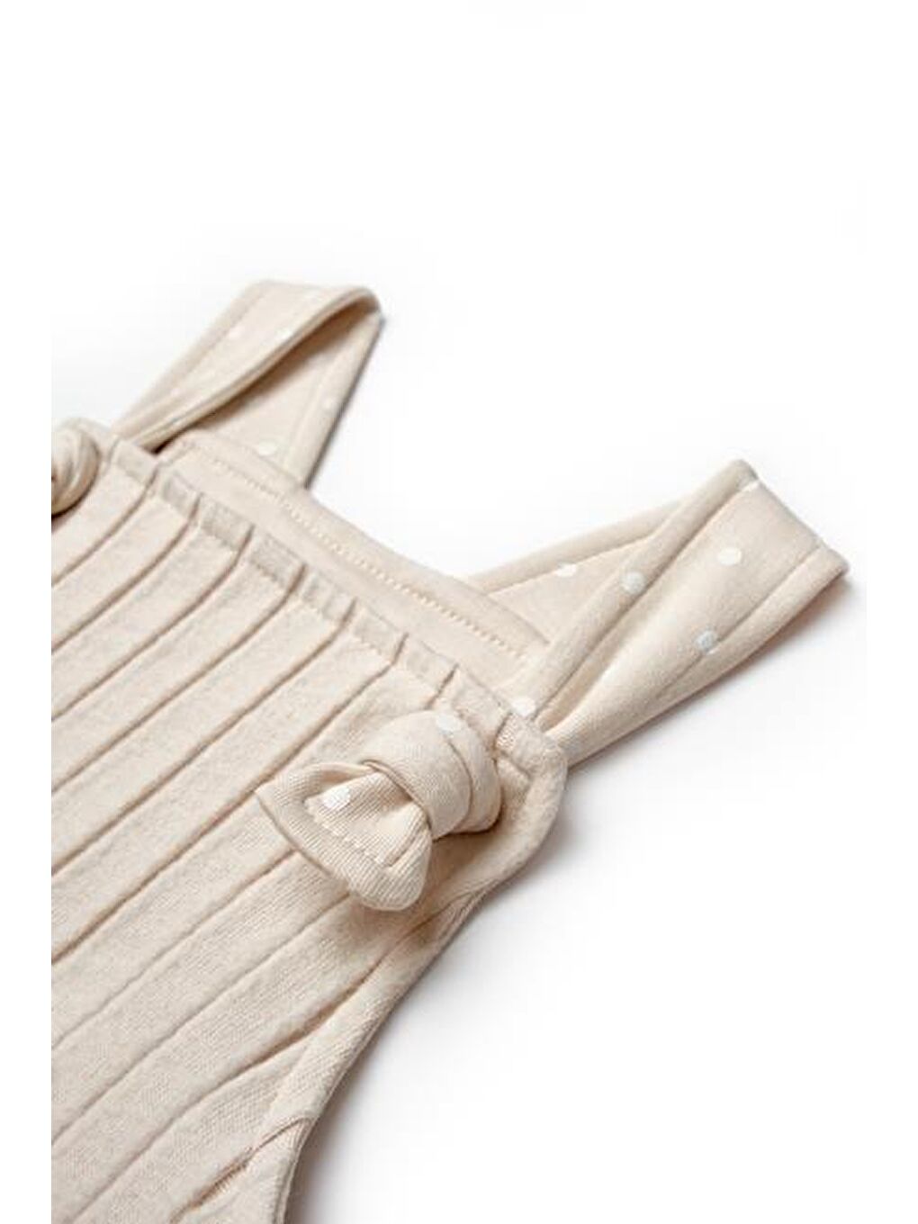 Ekru Bebek Salopet %100 Organic Pamuk Yenidoğan Serisi - CSY8114-3