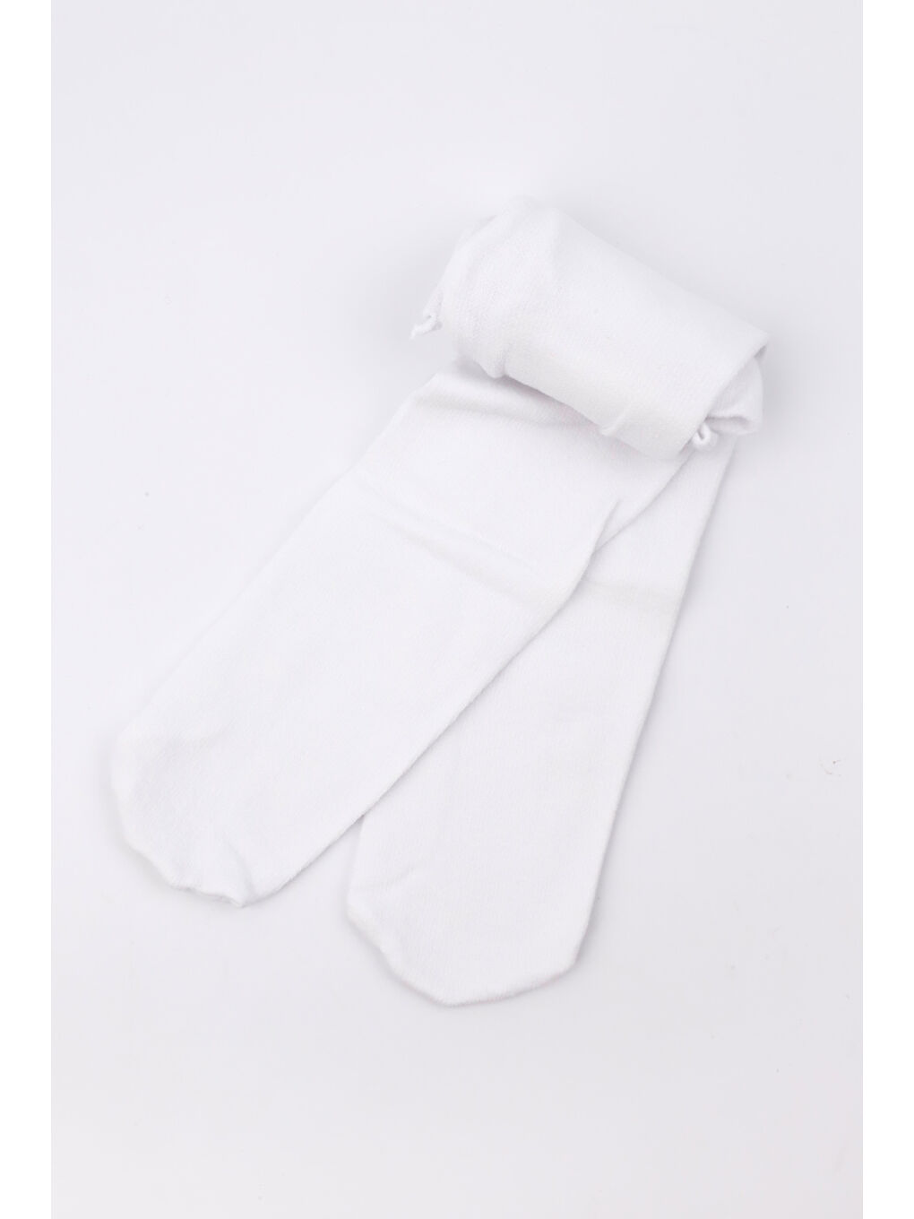 Beyaz Kız Çocuk Pamuk Külotlu Çorap