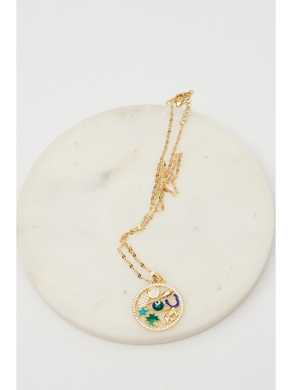 Manuka Sari Astro Charm Kolye Açık Sarı - 1
