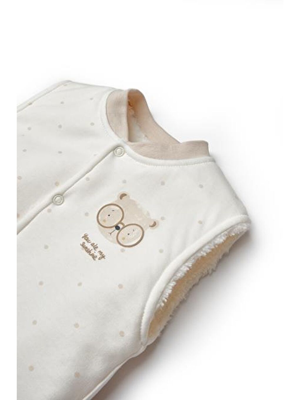 Gri Bebek Yelek %100 Organic Pamuk Yenidoğan Serisi-CSY8117-3