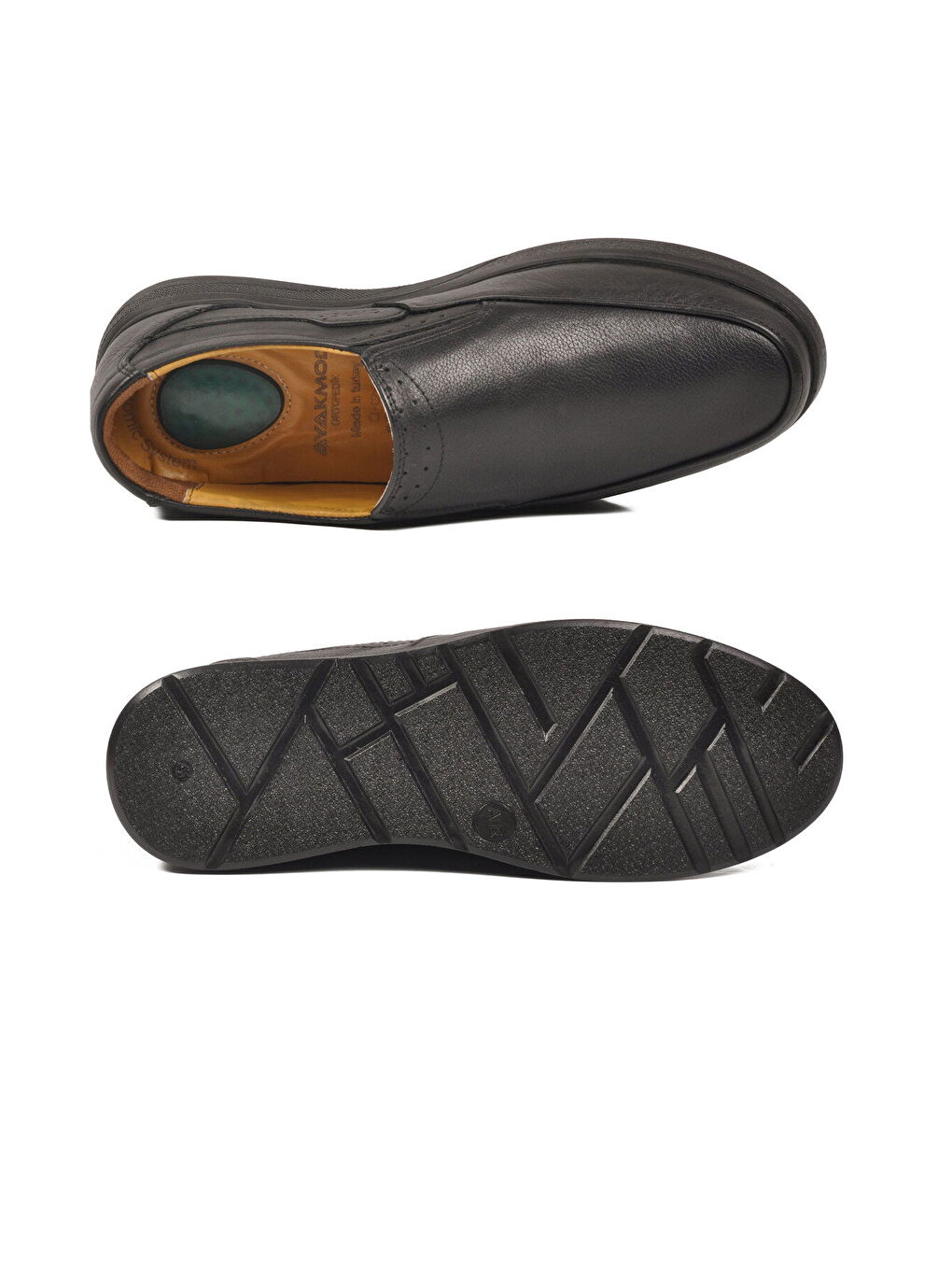 Siyah Hakiki Deri Jel Taban Anatomik Erkek Casual Ayakkabı 409 M-4