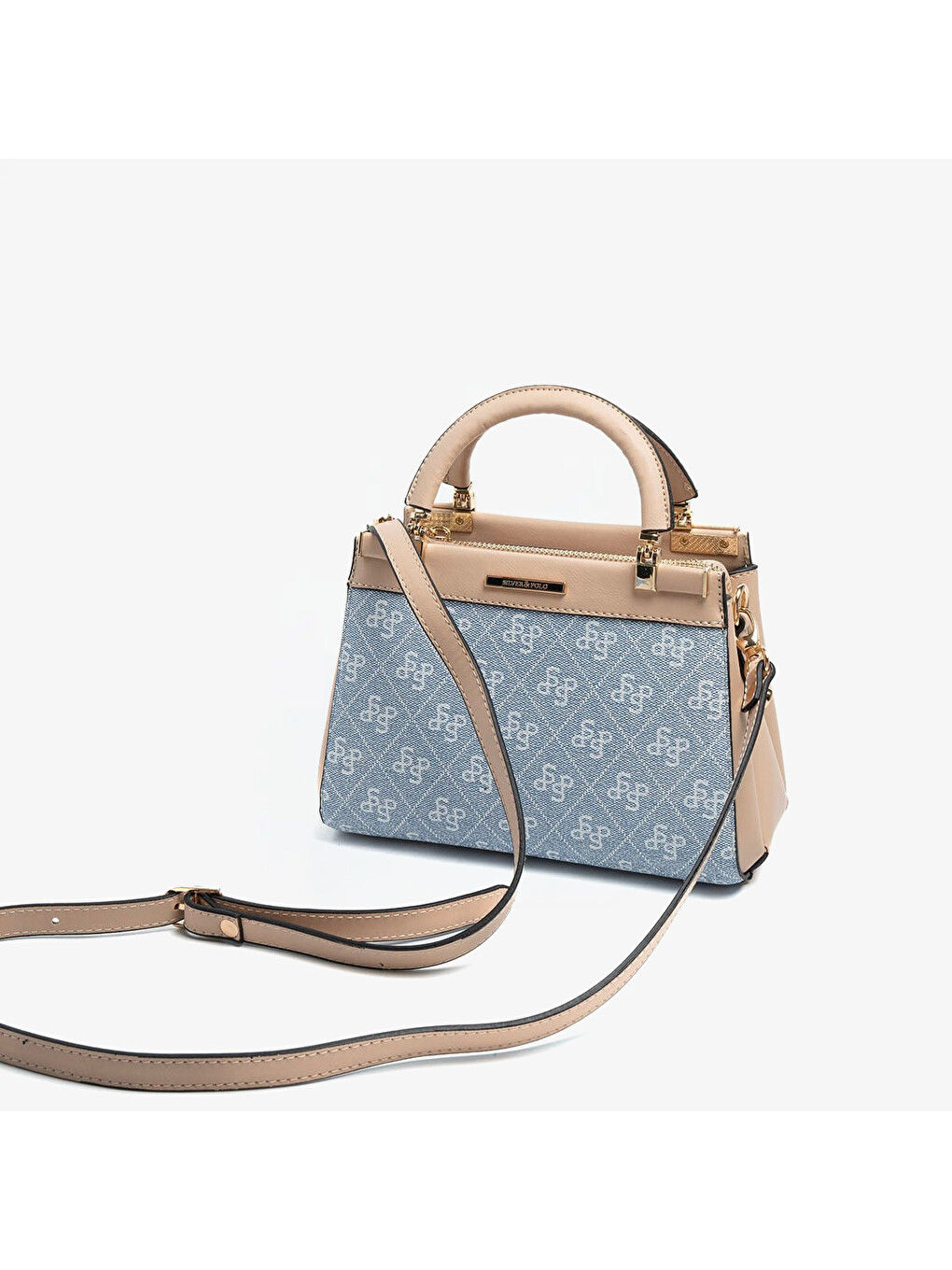 Lacivert Kadın SP1193-M178 SILVER POLO El Çantası Mavi-Ten-5