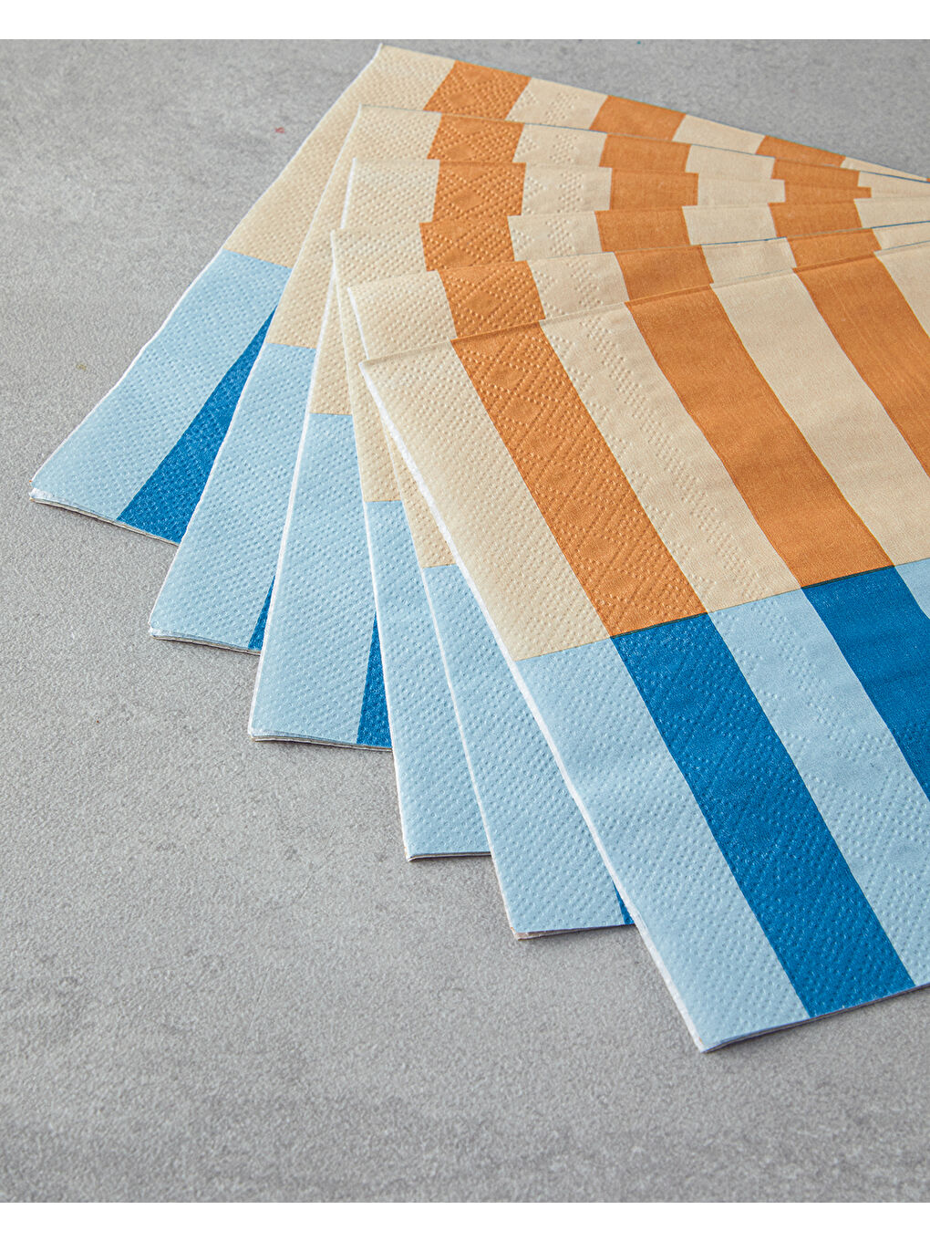 Summer Line 20'li Kağıt Peçete 33x33 cm Turuncu-Mavi-1