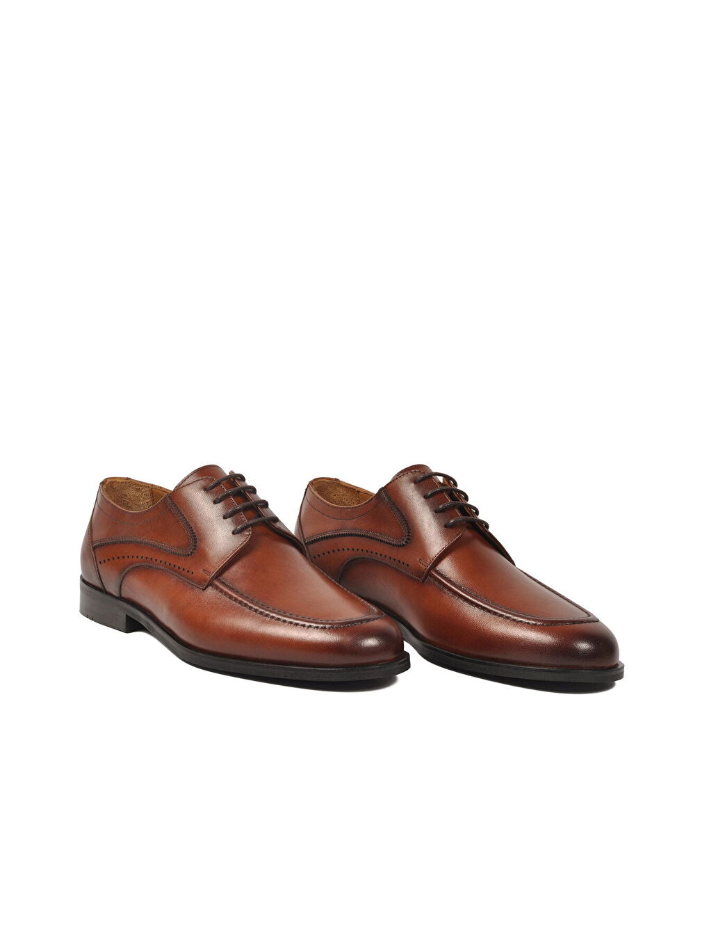 Kahverengi Taba Hakiki Deri Erkek Klasik Ayakkabı 3516 M-2