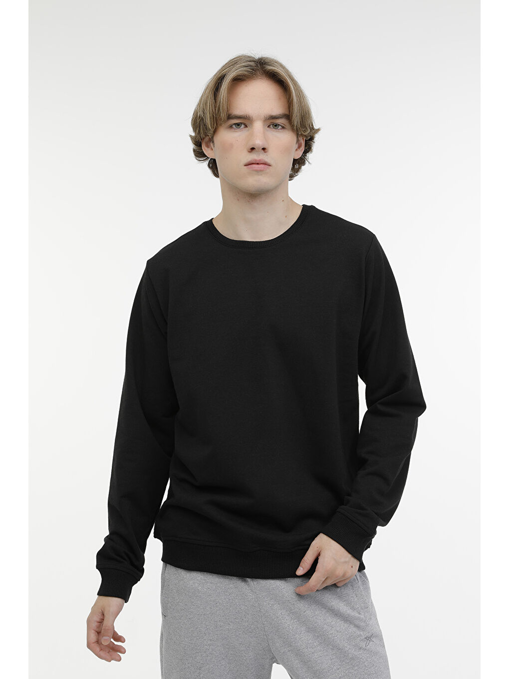 Kinetix BASIC SWEATSHIRT 3PR Siyah Erkek Sweatshirt