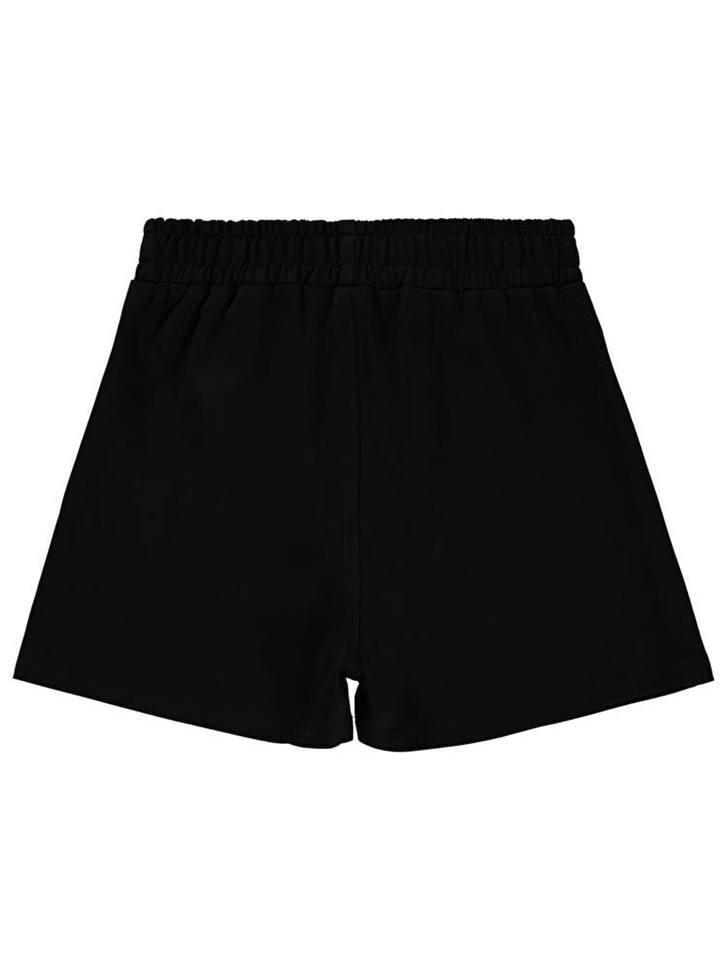 Girls Pileli 10-13 Yaş Şort - Siyah 12-13 Yaş-1