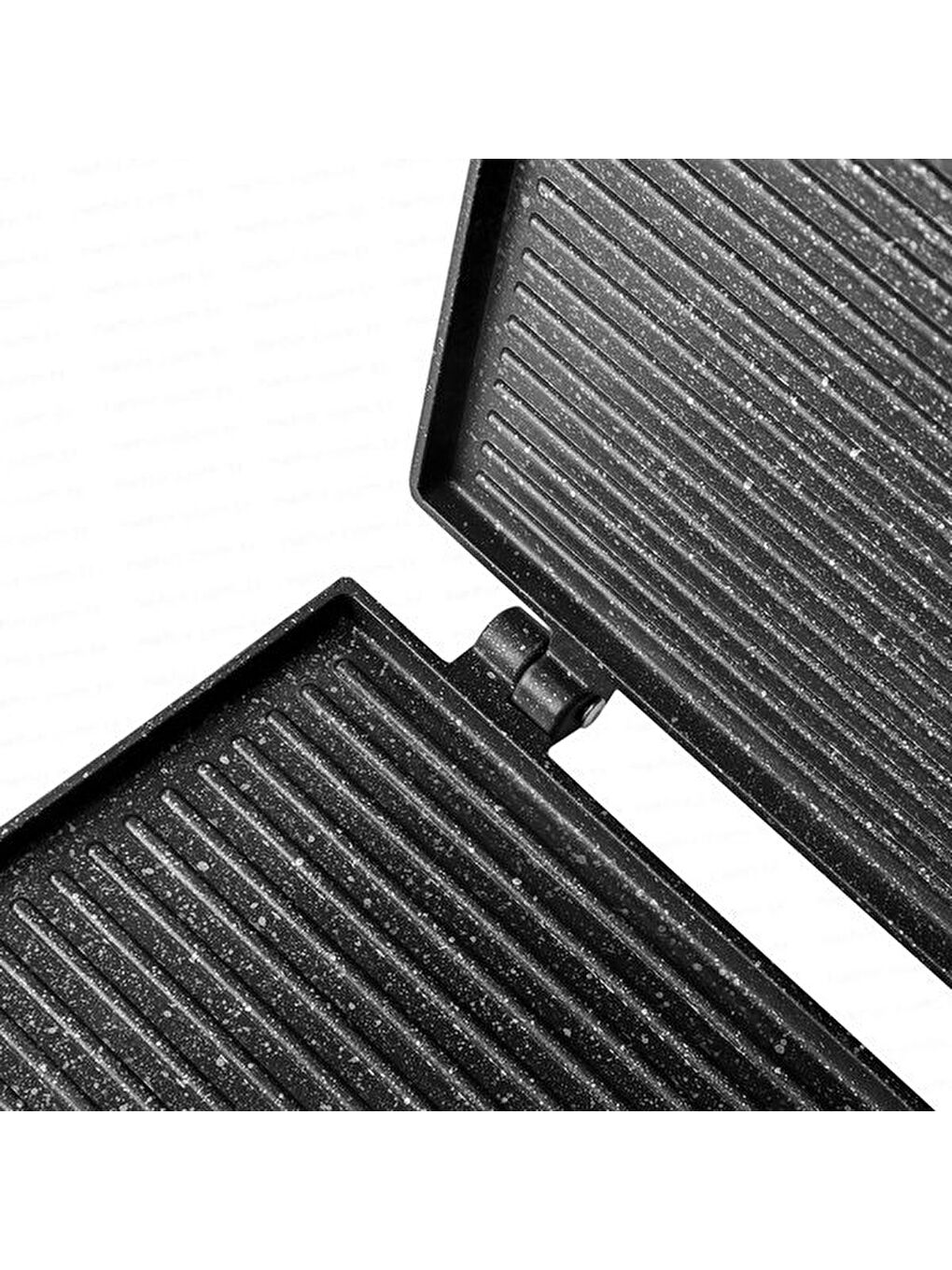 Alüminyum Döküm Lüks Büyük Tost Tavası - Siyah-1