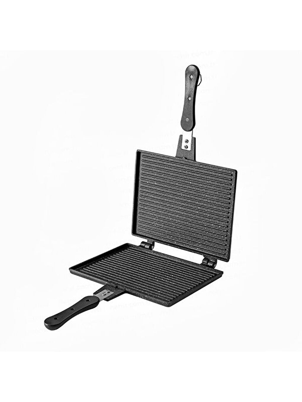 Alüminyum Döküm Lüks Büyük Tost Tavası - Siyah-3