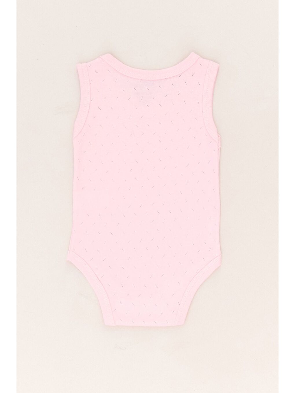 Pembe %100 Pamuk Çıtçıtlı Çocuk Body-1