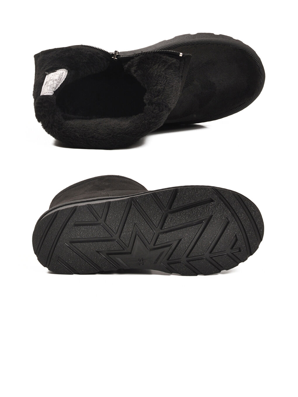 Siyah Süet İçi Kürklü Soğuğa Dirençli Kız Çocuk Bot 2096 F-4